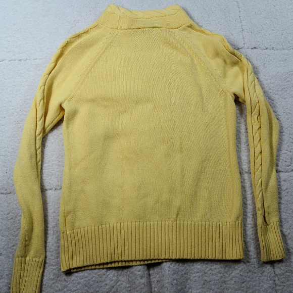 Pendleton Yellow Cotton Sweater Size Petite P - Picture 2 of 5